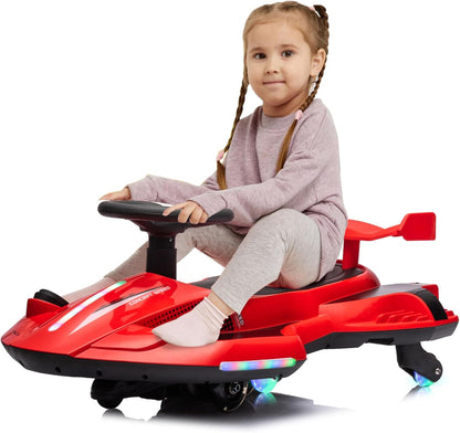 DriftRide 2-in-1 Electric Wiggle Car