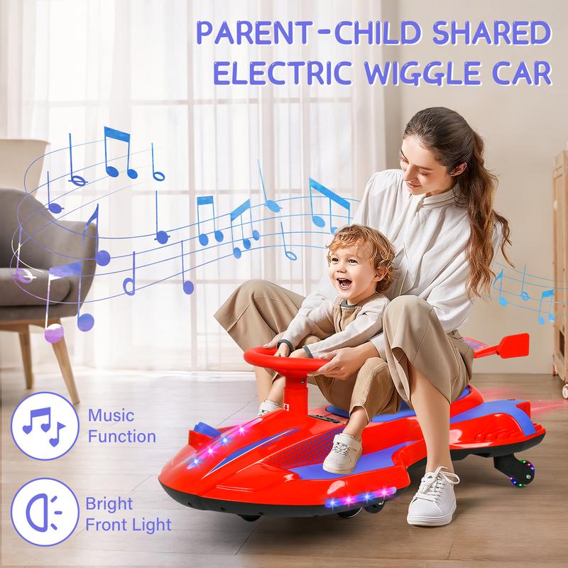 DriftRide 2-in-1 Electric Wiggle Car